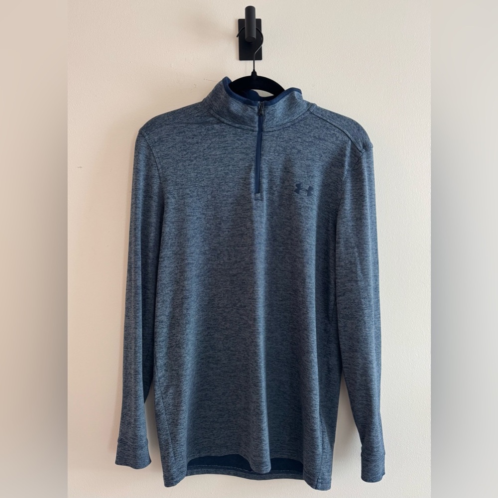 Under Armour Men’s Heathered Blue Long Sleeve Quarter Zip